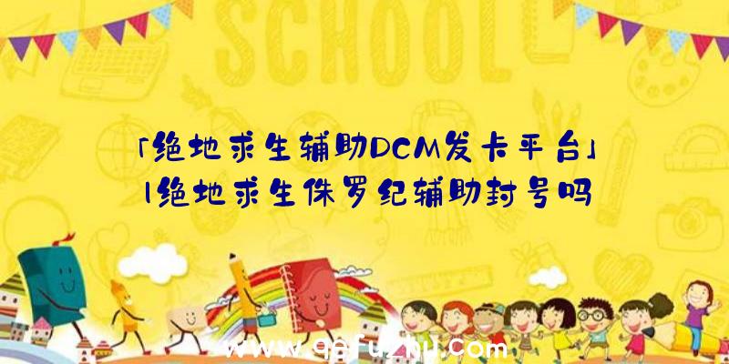 「绝地求生辅助DCM发卡平台」|绝地求生侏罗纪辅助封号吗